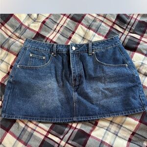Denim Mini Skirt
